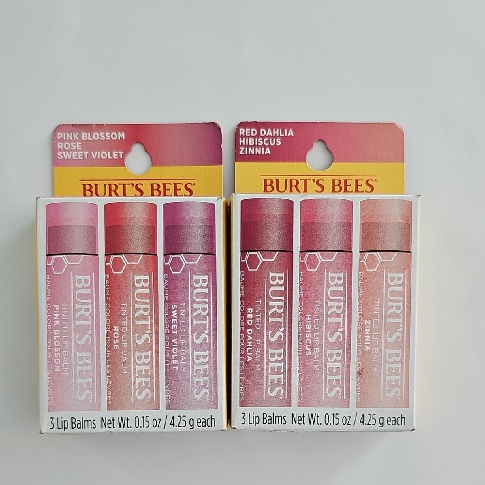 Burt's Bees Lip Balm Trio - Pink and Red Collection